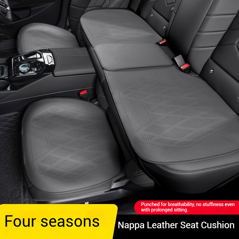 Leather Car Seat Cover - Car Nappa Leather Ventilated Seat Cushion