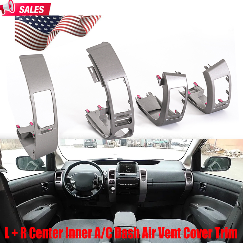 Car Accessories Dashboard - 4Pcs Silver‑Gray Dashboard Air Vent Outlet