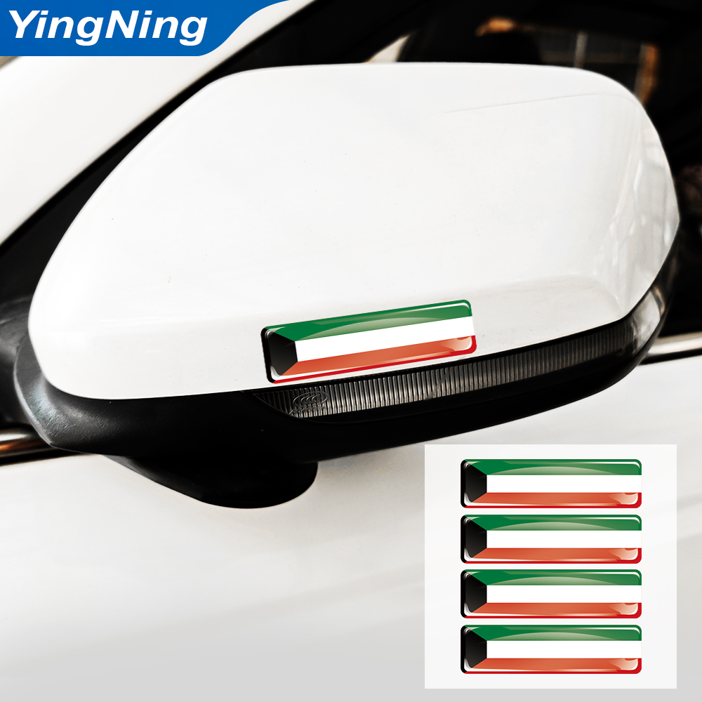 4PCS Kuwait Flag Sticker Epoxy - Car Accessories Kuwait recension och pris