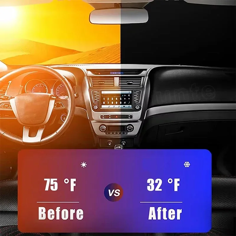 Car Windshield Sun Visor Folda - Windshield Sun Shade recension och pris