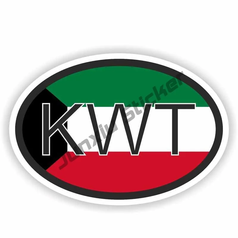 Kuwait Map with Flag Vinyl Sti - Car Accessories Kuwait recension och pris