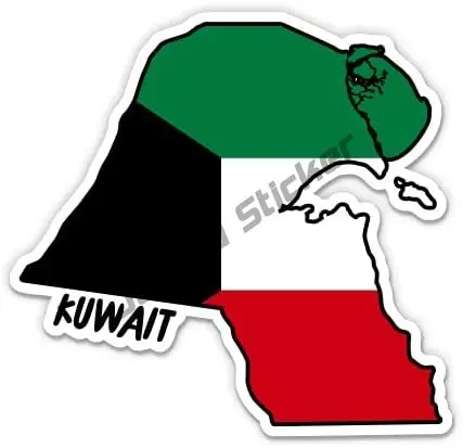 Kuwait Map with Flag Vinyl Sti - Car Accessories Kuwait recension och pris
