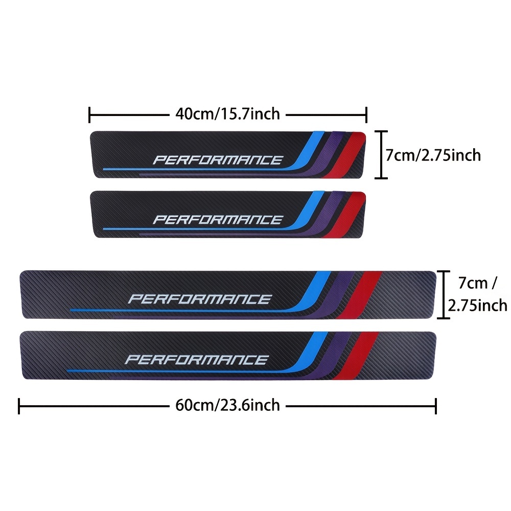 4pcs Carbon Fiber Sill Plate S - Car Accessories Outside recension och pris