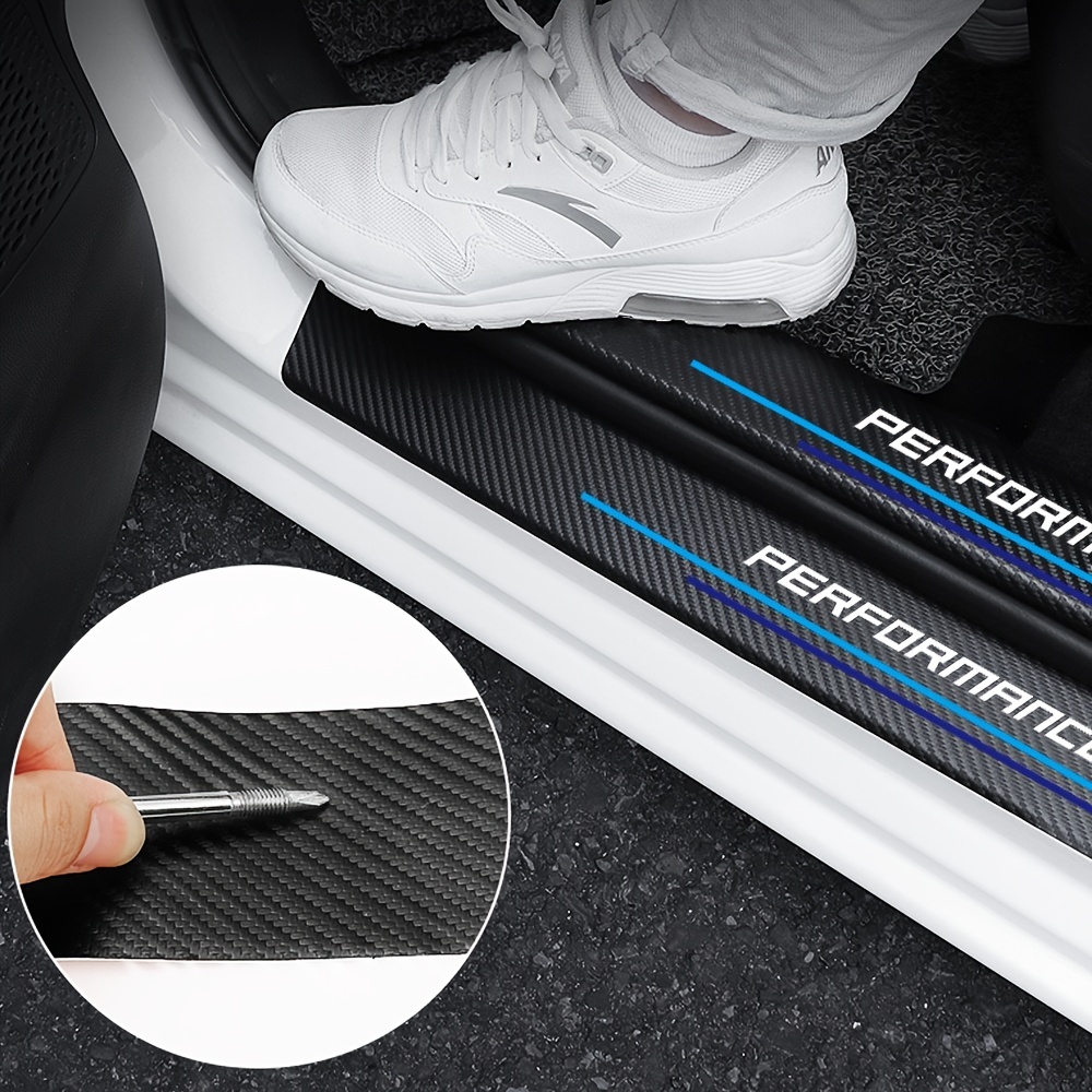 4pcs Carbon Fiber Sill Plate S - Car Accessories Outside recension och pris