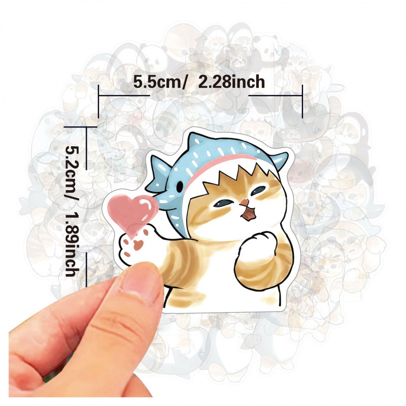 Mofusand Cute Stickers for  Fu - Car Accessories Outside recension och pris