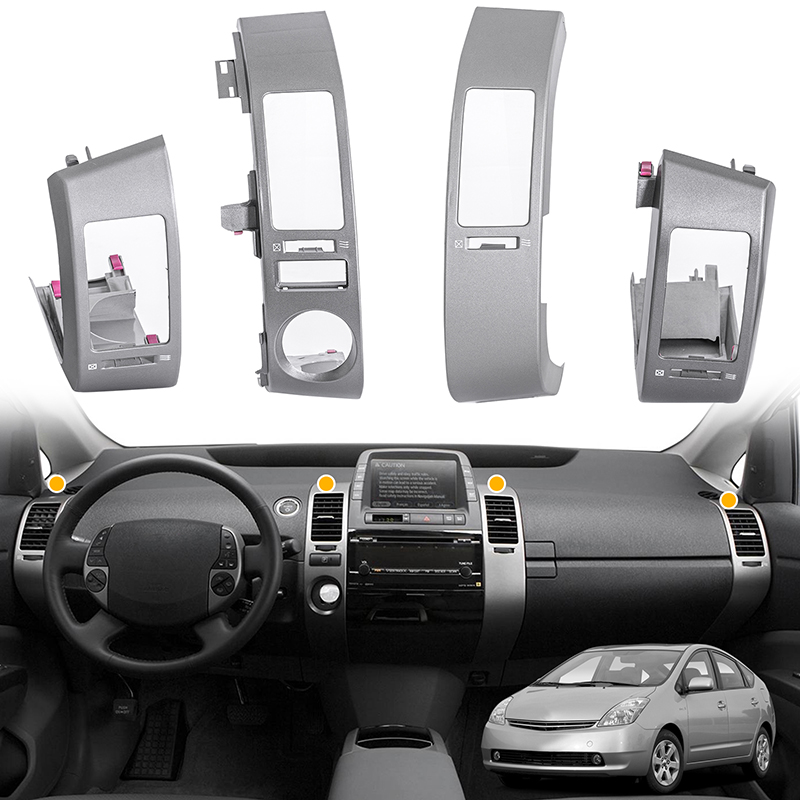 4Pcs Silver‑Gray Dashboard Air - Car Accessories Dashboard recension och pris