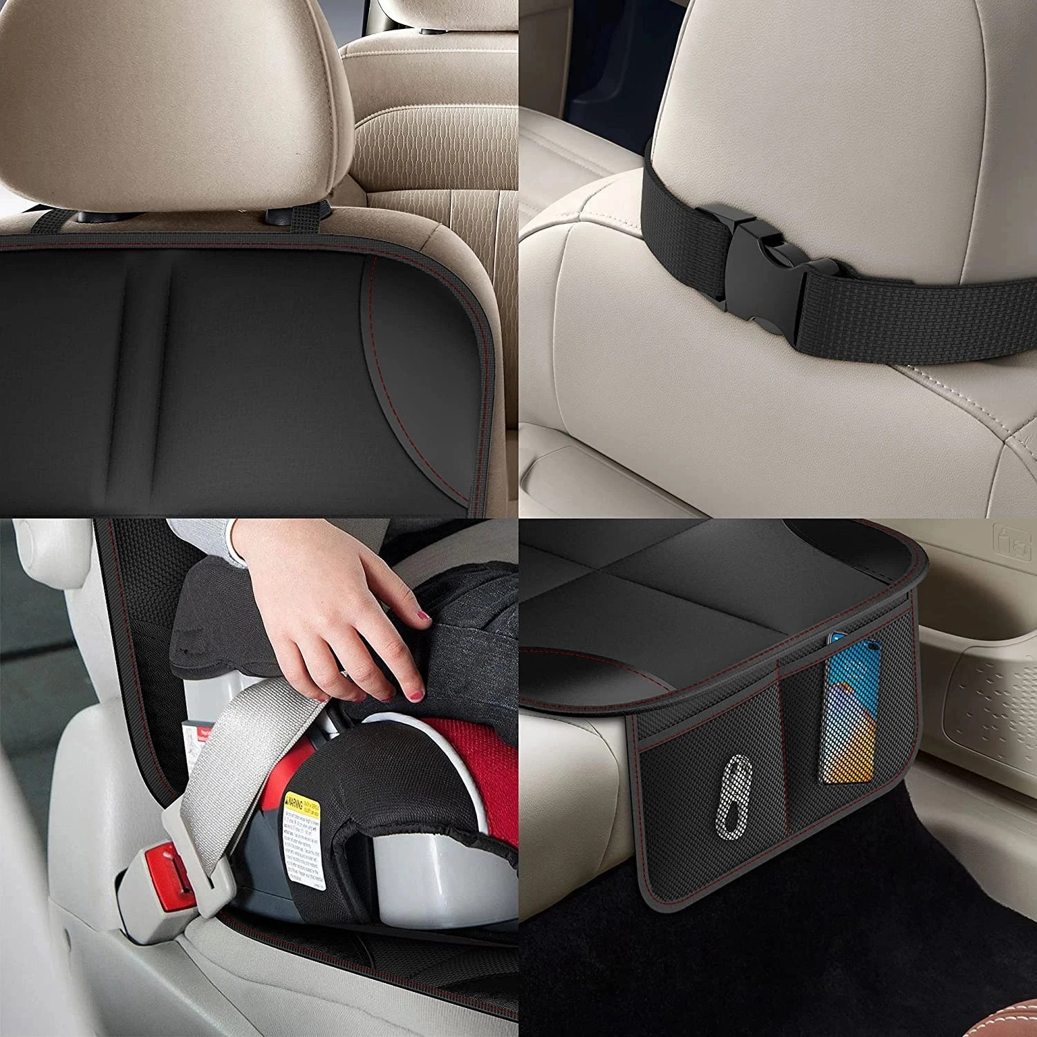 Thick PU Leather Child Car Sea - Leather Car Seat Cover recension och pris