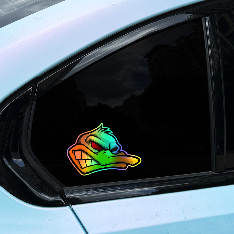 1PC Funny Cartoon Angry Duck H - Car Accessories Outside recension och pris