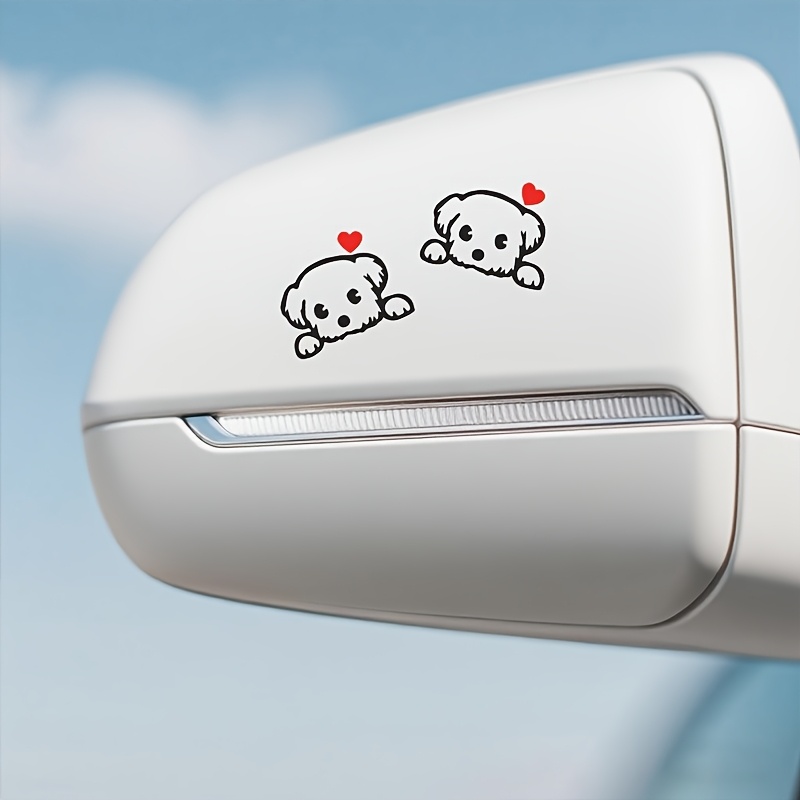 2PCS Cute Cartoon Dog Fun Viny - Car Accessories Outside recension och pris