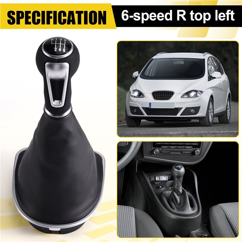 A20K-Car 5 Speed Gear Shift Kn - Leather Car Seat Cover recension och pris