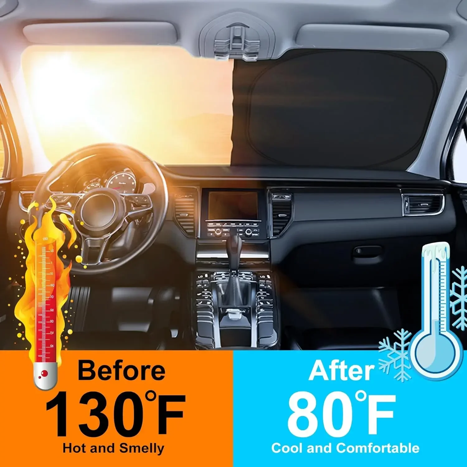 Car Sunshade Front Windshield  - Windshield Sun Shade recension och pris